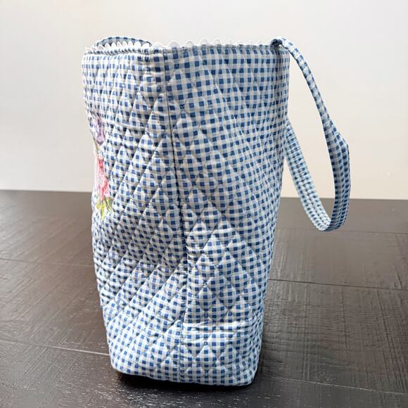 Vera Bradley Disney Winnie Pooh Tote Gingham Floral Cotton Eeyore Tigger Piglet - Picture 6 of 15